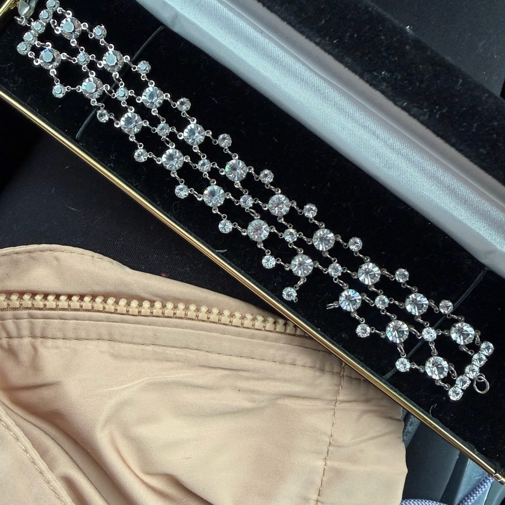 Elegant Silver Crystal Bracelet